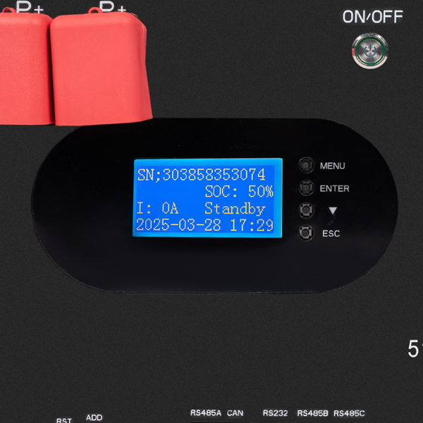 Аккумулятор LP LiFePO4 51,2V - 230 Ah (11776Wh) (Smart BMS 200A) с LCD RM AB RS485/CAN LP30386 фото