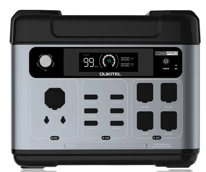 Портативная зарядная станция OUKITEL P2001 Pro 2048Вт&middot;ч 3200 / 6400 Вт LiFePO4 ИБП UPS для котла, дома, универсальная PS OUKITEL P2001 PRO фото