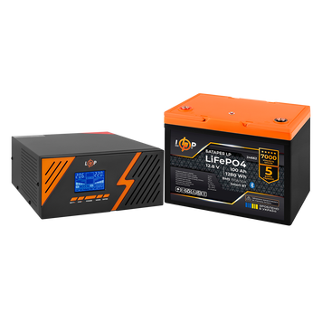 Комплект резервного питания LogicPower B1500 Black + литиевая (LiFePO4) батарея 1280Wh LP36811 фото