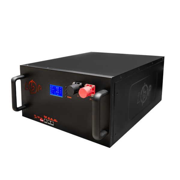 Акумулятор LP LiFePO4 51,2V - 230 Ah (11776Wh) (Smart BMS 200A/100А) з LCD метал RM RS485/CAN LP23628 фото