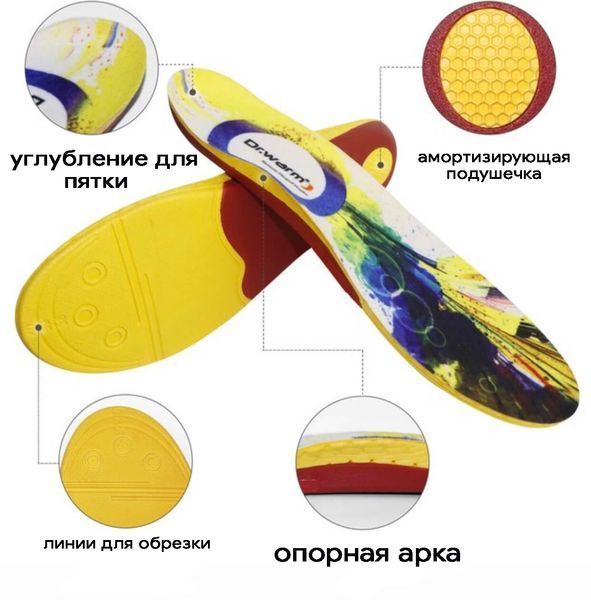 Стельки с подогревом "Dr. Warm 2200 Turbo" усиленные, беспроводные 2200 mAh, радиоуправляемые на пульту XL HI Dr.Warm 2200 Turbo XL фото