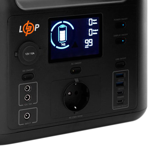 Багатофункціональна портативна зарядна станція LP CHARGER 500 (500W, 518Wh) LP20053 фото