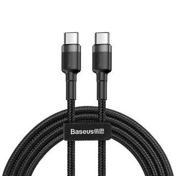 Дата-кабель зарядки Type-C "Baseus CATKLF-HG1" з підтримкою швидкої зарядки PD, QC, потужністю 60W, довжина 200 см TC cable Baseus CATKLF фото