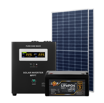 Комплект СЭС 1kW АКБ 1.2kWh (литий)100 Ah Премиум LP31224 фото