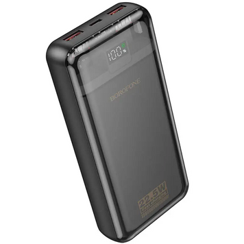 Power Bank BOROFONE BJ52A Power 22.5W+PD20W 20000 mAh Black BOROFONE BJ52A 20K B фото